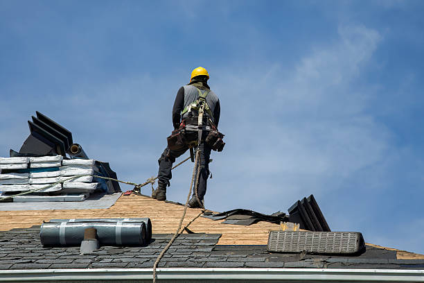 Professional Gutter Installation technician working in Burlingame, KS